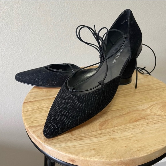 Stuart Weitzman Gilligan Lace-Up d'Orsay Flats - Picture 15 of 16